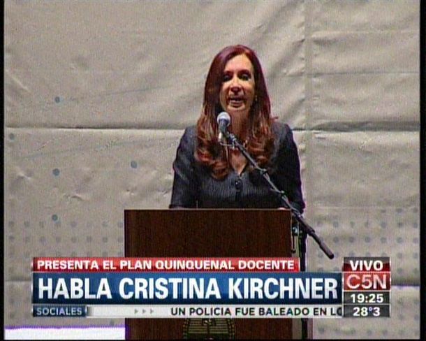 CFK presentó el Plan Quinquenal de educación
