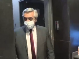 Así llegaba Alberto a C5N