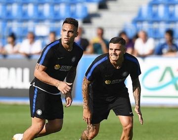 Lautaro Martínez y Mauiro Icardi en Inter - Crédito: Instagram&nbsp;mauroicardi