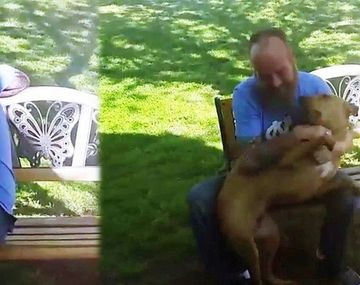 Perdió 25 kilos por una enfermedad y su perro no lo reconoció hasta que lo olió