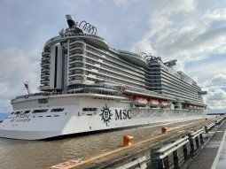 Llegó el crucero más grande que haya ingresado en el Puerto de Buenos Aires