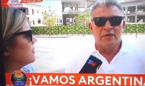 Cronista de TN en Qatar entrevistó al Bichi Borghi sin saber quién era
