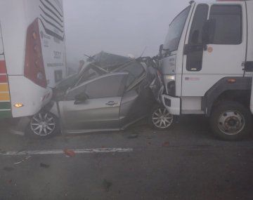 Choque múltiple en el Complejo Zárate-Brazo Largo deja dos muertos