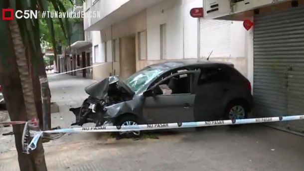 Un muerto, heridos y destrozos por varios choques en las primeras horas de Navidad