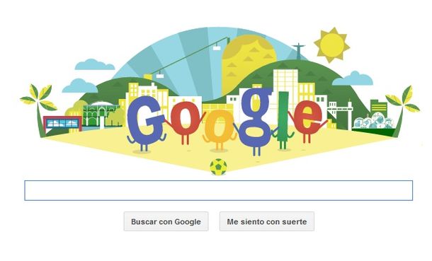 Google celebró la llegada del Mundial con un nuevo doodle