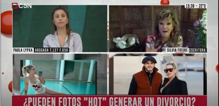 Fuerte cruce en vivo entre una abogada y Silvia Freire por la separación de Wanda Nara