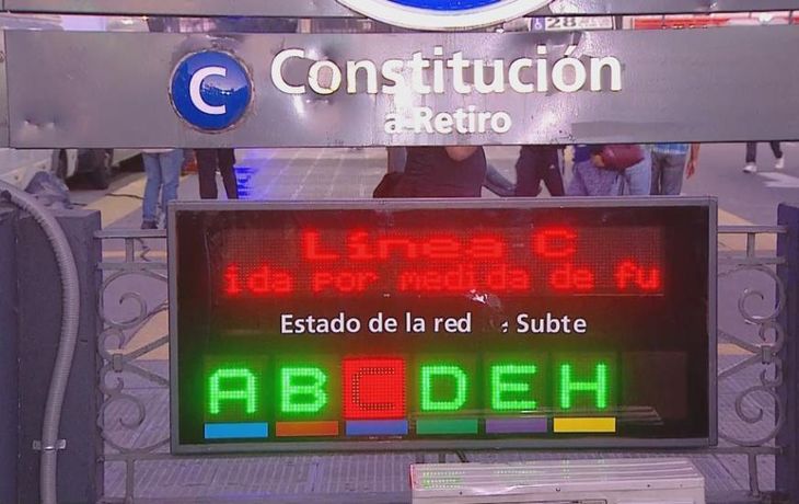 El servicio de la Lína C está interrumpido