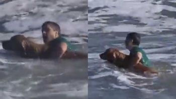 heroico gesto en mar del plata: se metio al mar y salvo un perro arrastrado por la corriente heroico gesto en mar del plata: se metio al mar y salvo un perro arrastrado por la corriente