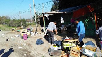 Así quedó la verdulería destrozada Así quedó la verdulería destrozada