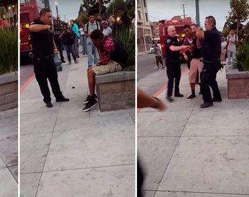 Video: policías se desquitan contra un joven negro