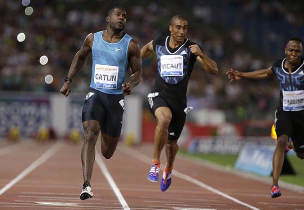 Por una centésima, Gatlin le arrebató el récord a Bolt en los 100 metros