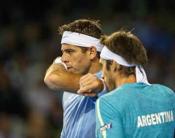 Con Del Potro en cancha