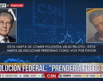 El audio del líder de Revolución Federal llamando a prender fuego C5N