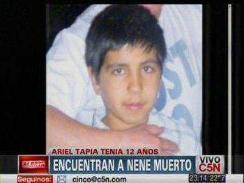 Hallan en una heladera el cadáver de nene desaparecido