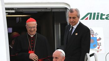 asi llego el papa franciso a rio de janeiro asi llego el papa franciso a rio de janeiro