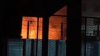 Incendio y apagón en Caballito Incendio y apagón en Caballito