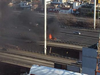 Susto en plena General Paz: explotó un auto y se sintió en varios barrios de la Ciudad