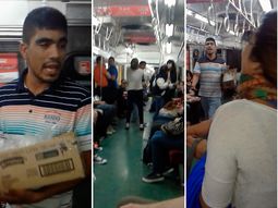 VIDEO: Insultos y golpes de una pasajera fuera de sí en el subte VIDEO: Insultos y golpes de una pasajera fuera de sí en el subte