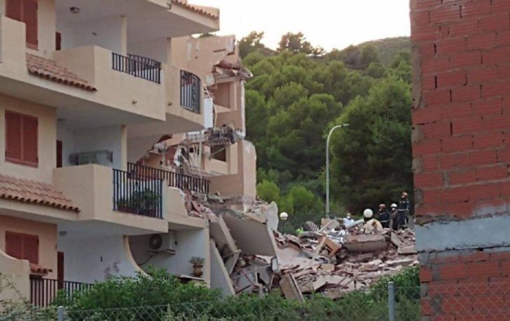 Derrumbe en España: hay personas atrapadas