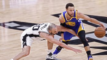La lucha mano a mano entre Manu y Stephen Curry, la estrella de los Warriors La lucha mano a mano entre Manu y Stephen Curry, la estrella de los Warriors