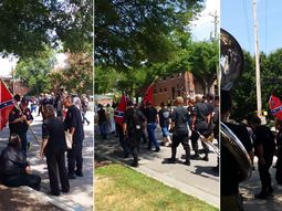 hicieron una manifestacion racista, pero el decidio ridiculizarlos con musica hicieron una manifestacion racista, pero el decidio ridiculizarlos con musica