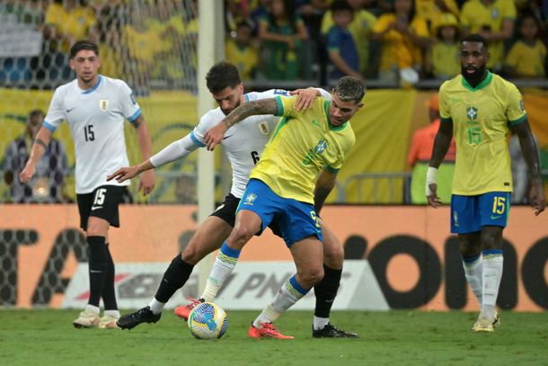 Eliminatorias Sudamericanas: Brasil y Uruguay empataron 1-1