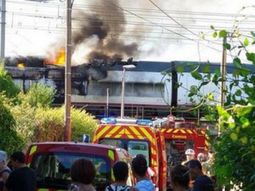 Evacuaron un tren español por incendio: al menos 10 heridos leves