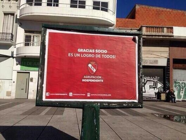 El insólito festejo anticipado de una agrupación de Independiente