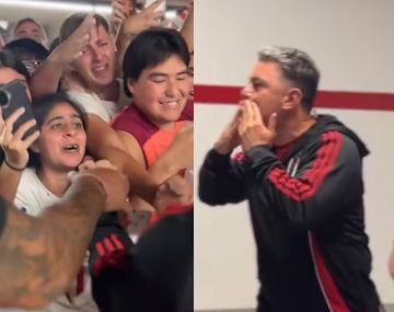 Gallardo y una despedida íntima con los hinchas en el Monumental