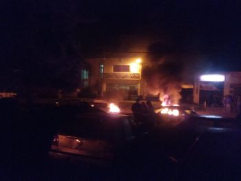 Frente a la DIstrital Sur 2º se realizó la protesta por el crimen del colectivero