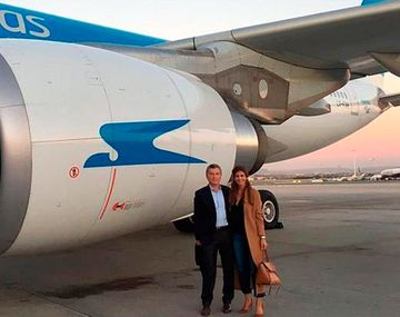 Macri y Awada viajaron juntos desde España