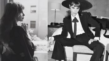 Celeste Cid amamanta a Anton en el set de Las Estrellas Celeste Cid amamanta a Anton en el set de Las Estrellas