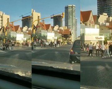 Mar del Plata: jóvenes se pelearon a puño limpio en medio de la calle