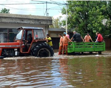Pergamino, bajo el agua