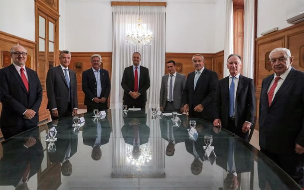 El Grupo de los 6 en Casa Rosada.