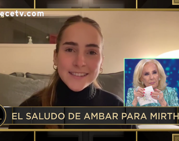 La emoción de Mirtha Legrand por el saludo de su bisnieta