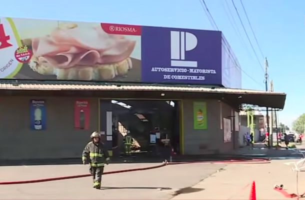 Laferrere: se quemó el depósito de un hipermercado y tres empleados resultaron heridos
