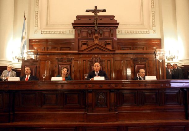 Los cuatro integrantes de la Corte Suprema de Justicia.