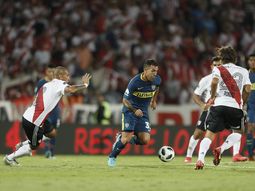 River y Boca en el Superclásico de la Supercopa - Crédito: @BocaJrsOficial