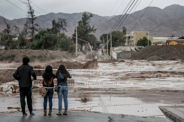 Mirá las impactantes imágenes de las inundaciones en Chile