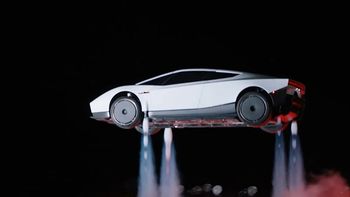 Tesla presentó su auto volador