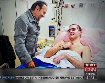 La intimidad de la visita de Francella a Enzo Romano