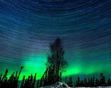 Así pasó la aurora boreal por Alaska