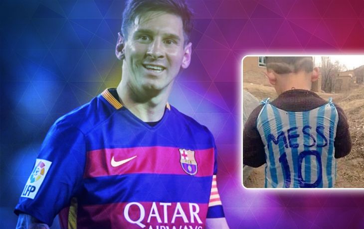 Messi recibirá al niño afgano que lo homenajeó de una forma particular