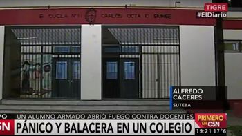panico y tiroteo en un colegio de tigre: un alumno disparo contra docentes panico y tiroteo en un colegio de tigre: un alumno disparo contra docentes
