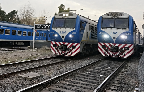 Los trenes del San Martín en Villa Devoto Los trenes del San Martín en Villa Devoto