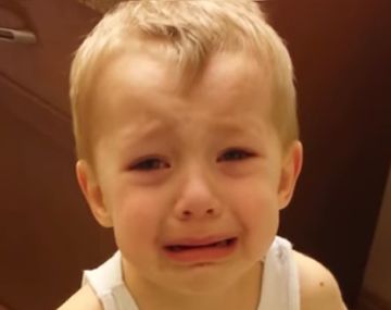 Un nene le dice adiós a su mascota