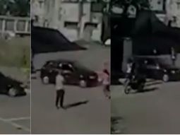 Fue a sacar el registro en Berisso e hizo un desastre