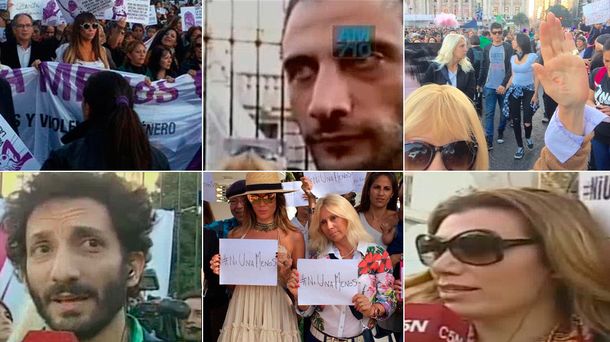 #NiUnaMenos: Los famosos, presentes en la marcha