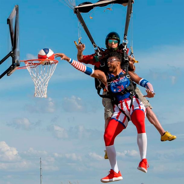 Los Harlem Globetrotters y la volcada más impresionante de la historia